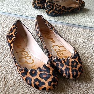 Sam Elderman flats animal print sz 8